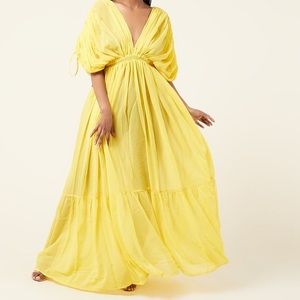 Stunning jumpsuit dress yellow